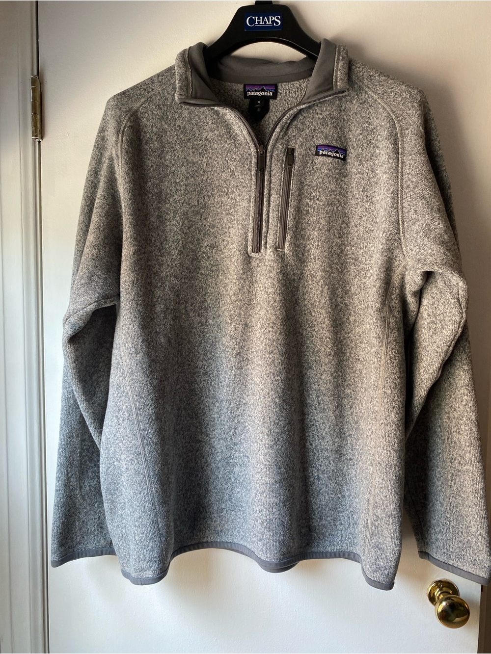 Vail Patagonia Men's Gray Half-Zip Fleece Pullover